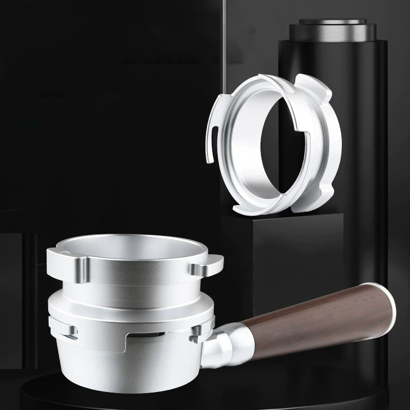 Coffee Extraction Equipment - กรวยตวงแบบไม่ต้องใช้มือ ขนาด 58 มม. พร้อมตัวกดสำหรับการบด ใช้ร่วมกับเครื่องชงกาแฟ