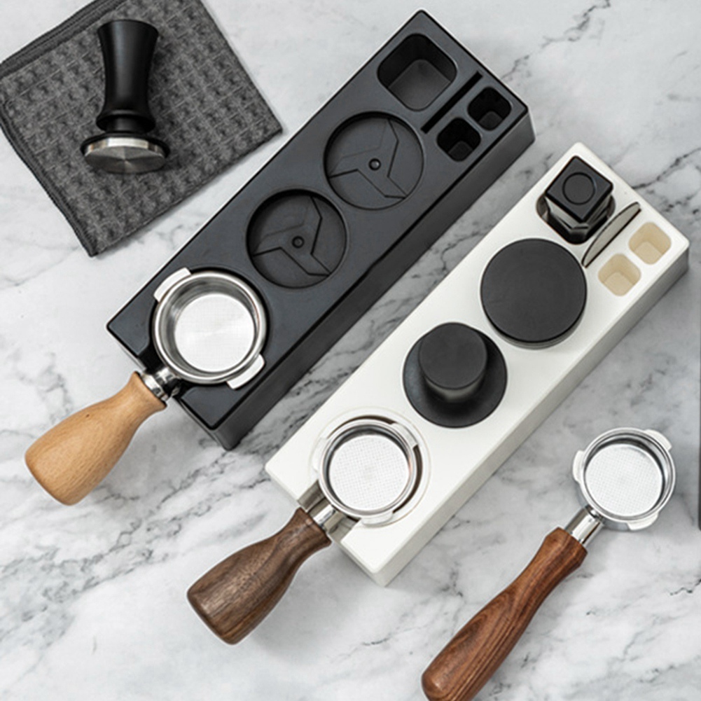 Coffee Knock Box - ABGG-51-58Mm ที่วางแทมเปอร์กรองกาแฟ ABS กล่องทิ้งกากกาแฟ แผ่นรองแทมเปอร์เอสเพรสโซ อุปกรณ์คาเฟ่