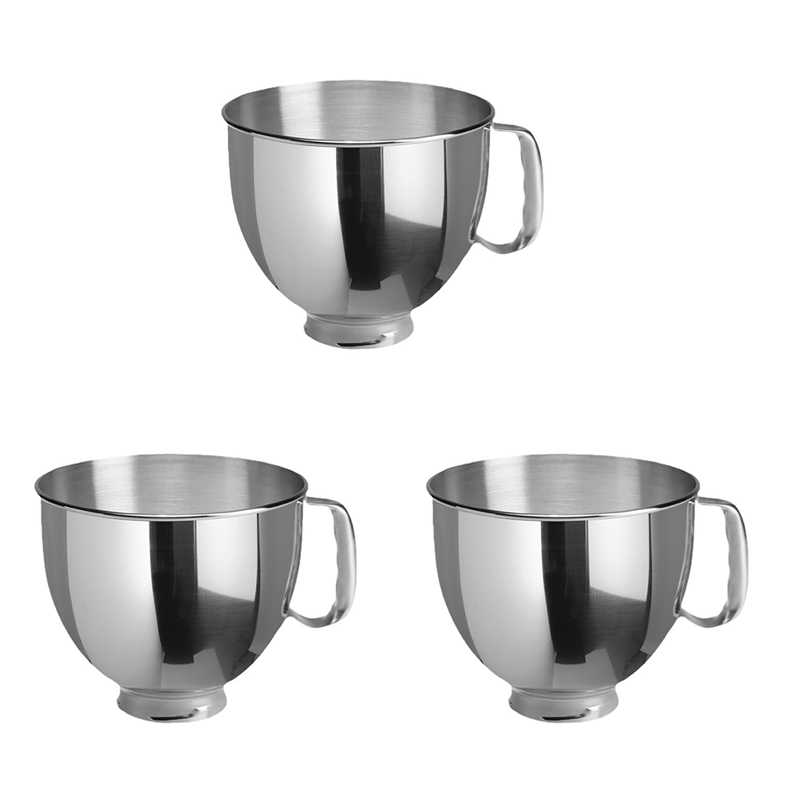 A65T ชามผสมสแตนเลส 3 ชิ้น สำหร - Kitchenaid Mixer Artisan 5Qt บทวิจารณ์และราคา